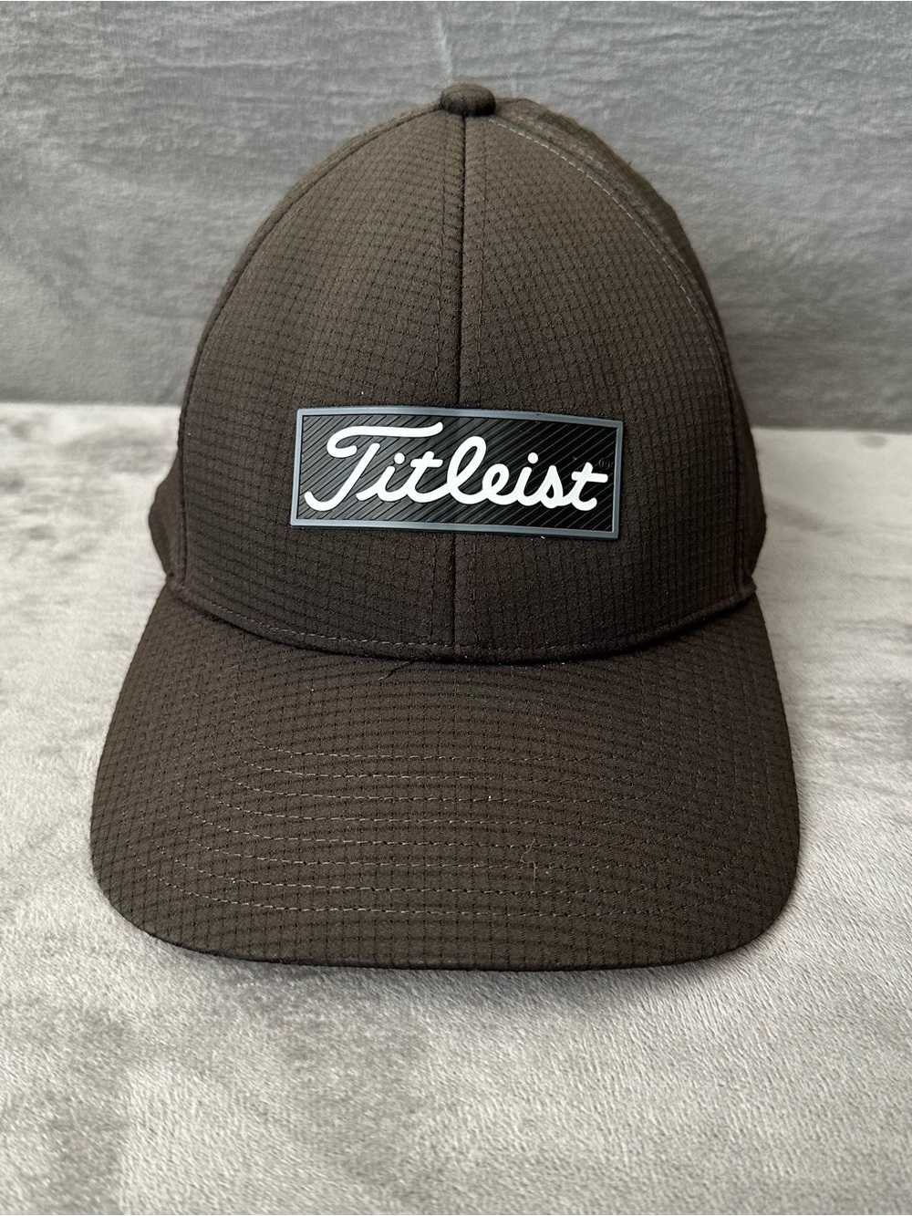 Titleist Charcoal Brown Textured Golf Cap with Logo Patch